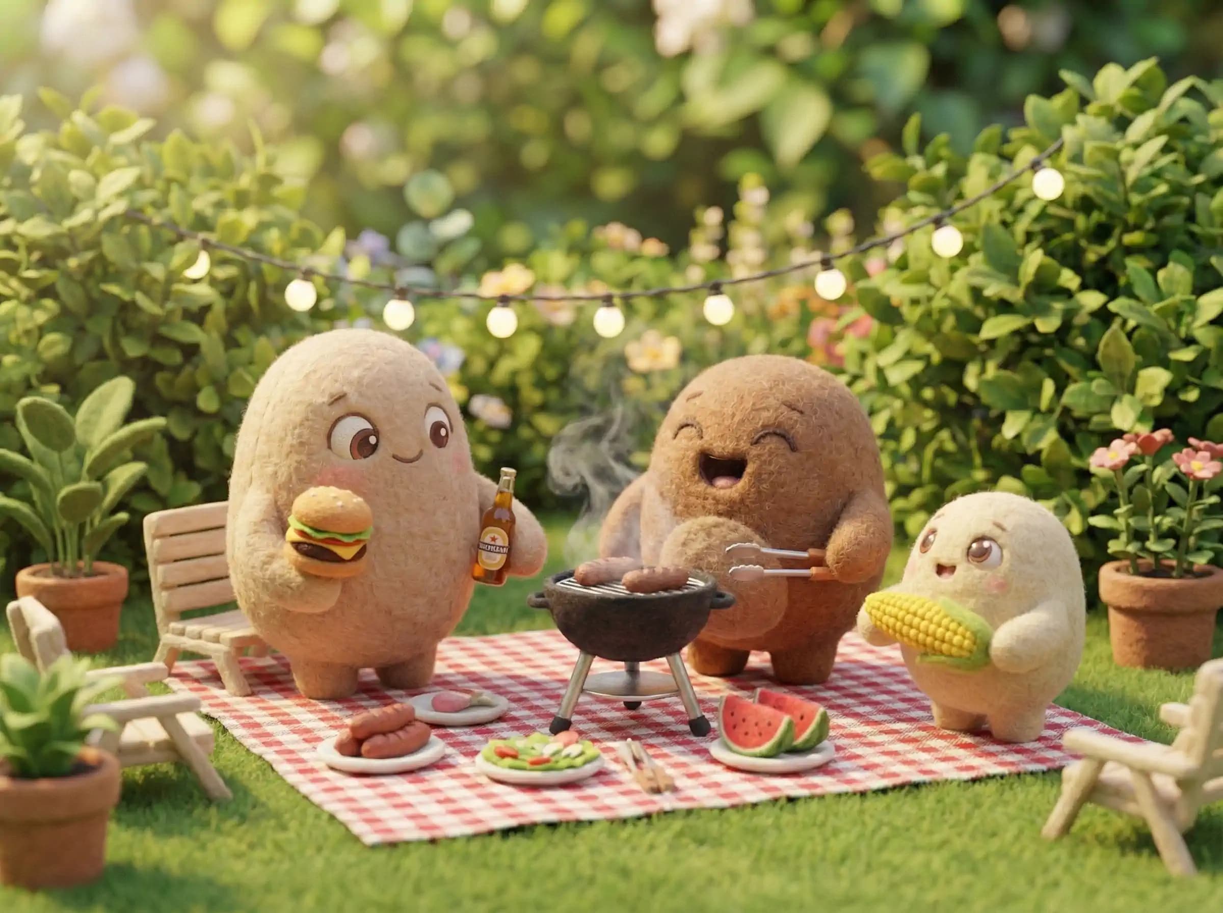 Barbecue en famille